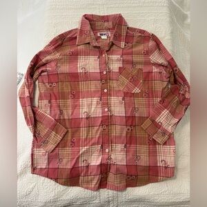 Women's Checkered Button-Down Shirt